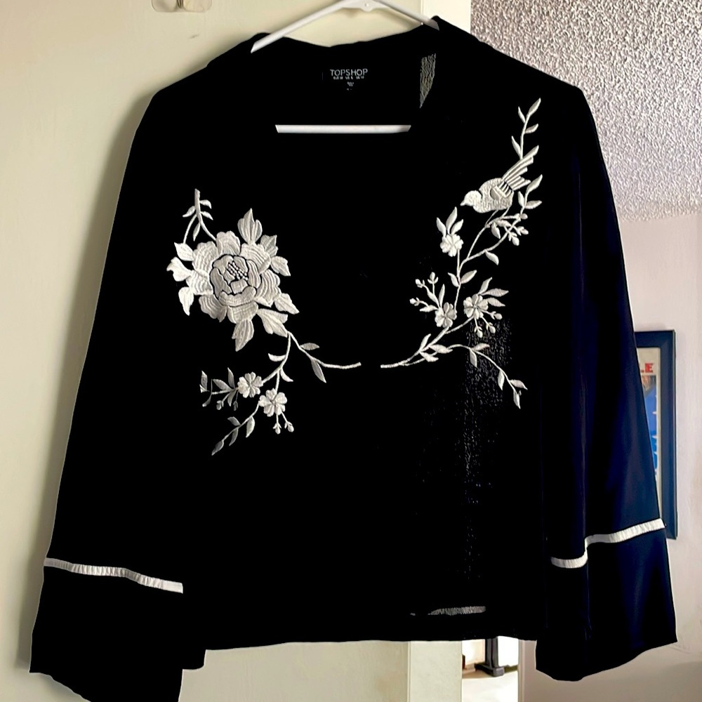 Top shop blouse black